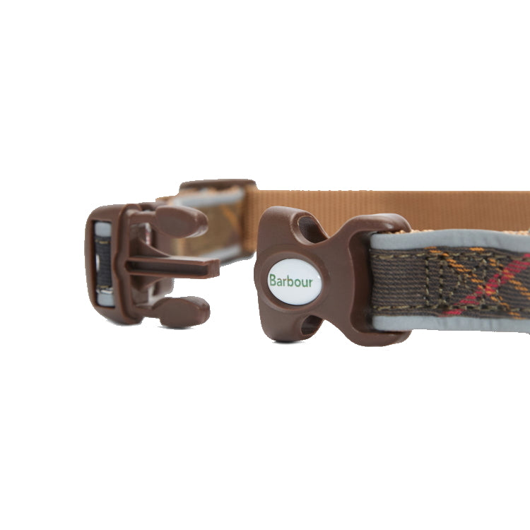 Barbour Reflective Tartan Dog Collar - Classic Tartan