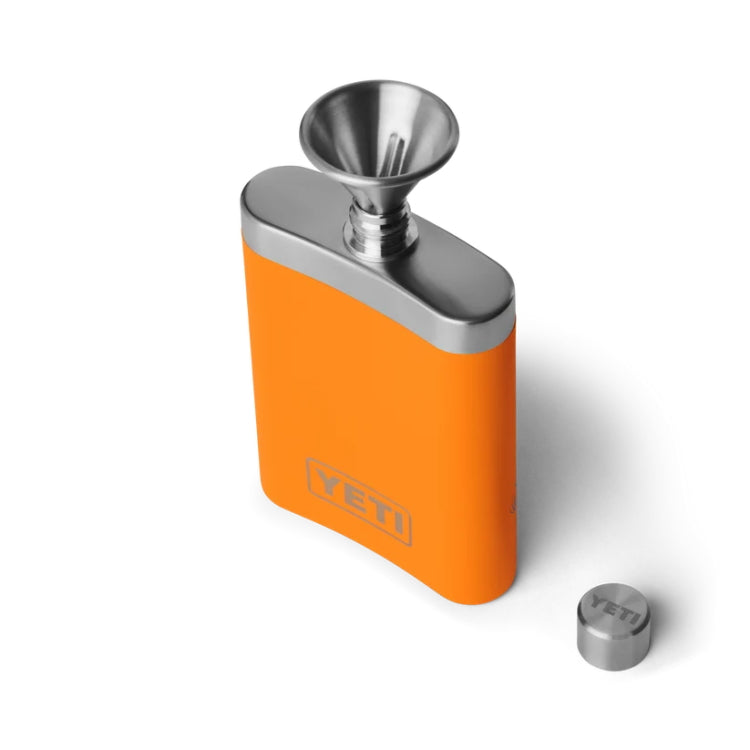 Yeti Rambler Flask - Upland Bird/King Crab Orange