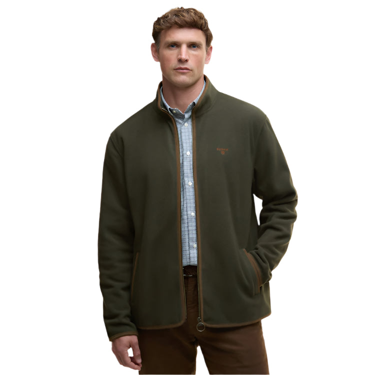 Barbour Harwood Zip Thru Fleece - Olive