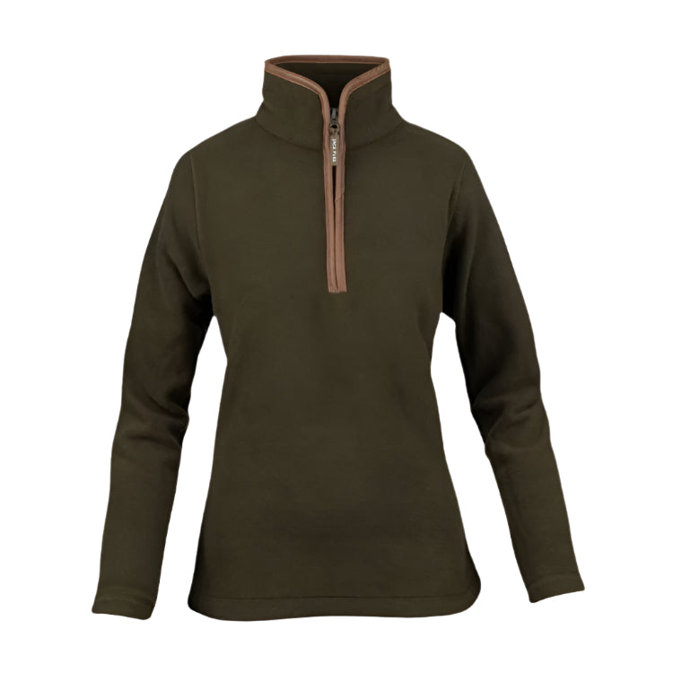 Jack Pyke Ladies Fleece Pullover - Dark Olive