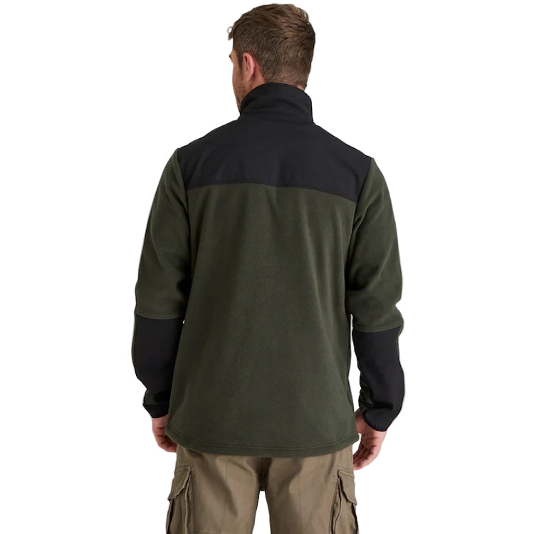 Ridgeline Hybrid Fleece Jacket - Deep Forest/Black