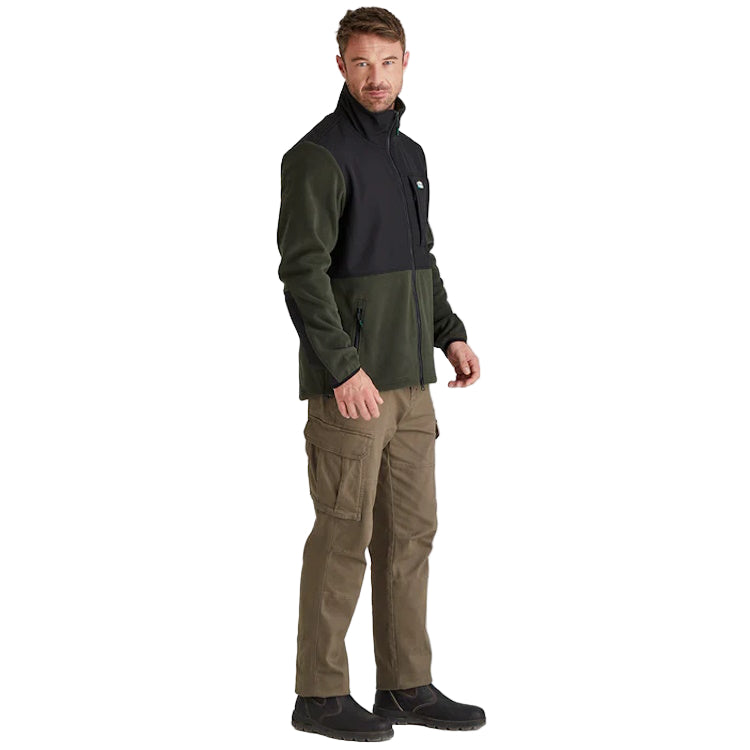 Ridgeline Hybrid Fleece Jacket - Deep Forest/Black