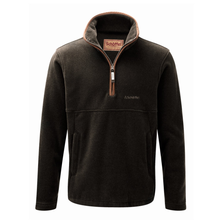 Schoffel Berkeley 1/4 Zip Fleece - Dark Olive