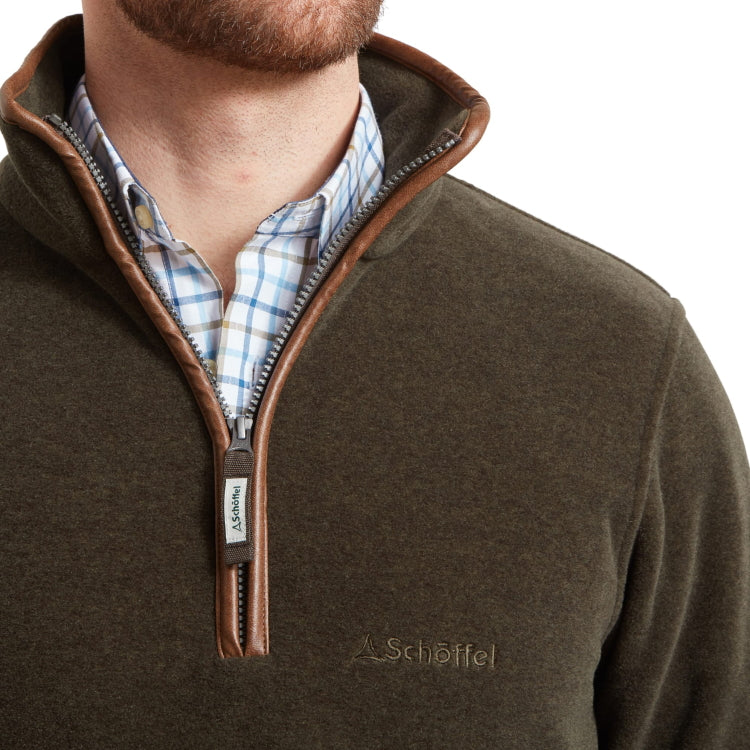 Schoffel Berkeley 1/4 Zip Fleece - Dark Olive