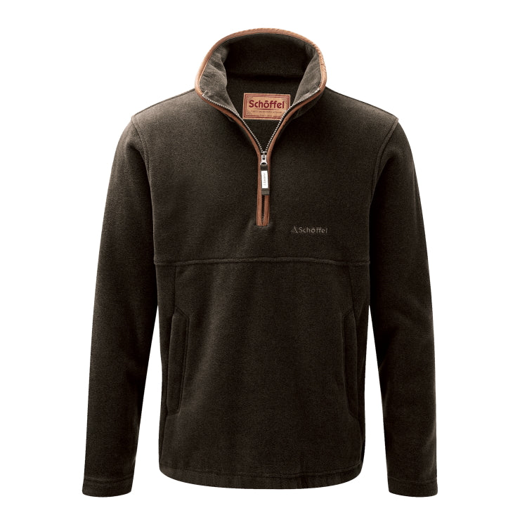 Schoffel Berkeley 1/4 Zip Fleece - Dark Olive