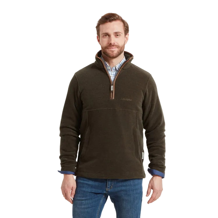 Schoffel Berkeley 1/4 Zip Fleece - Dark Olive