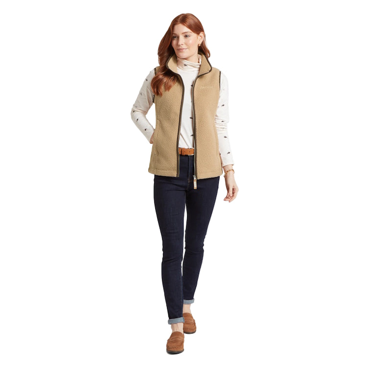 Schoffel Ladies Lyndon Retro Fleece Gilet - Tan