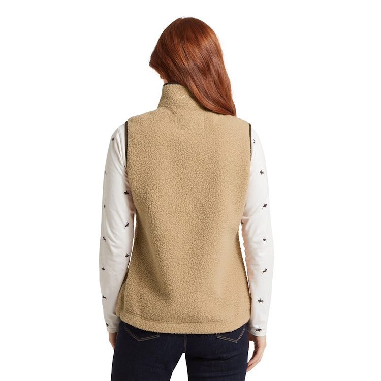 Schoffel Ladies Lyndon Retro Fleece Gilet - Tan