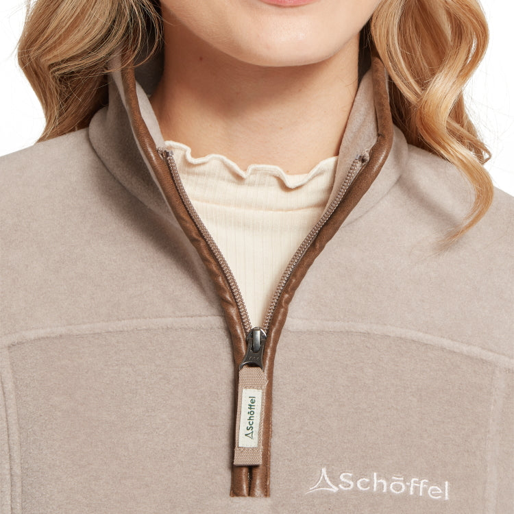 Schoffel Ladies Tilton II 1/4 Zip Fleece - Mushroom