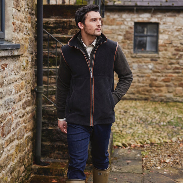 Schoffel Oakham Fleece Gilet - Gunmetal