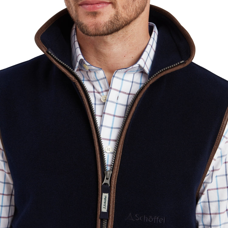 Schoffel Oakham Fleece Gilet - Navy