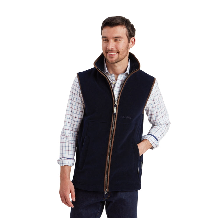 Schoffel Oakham Fleece Gilet - Navy