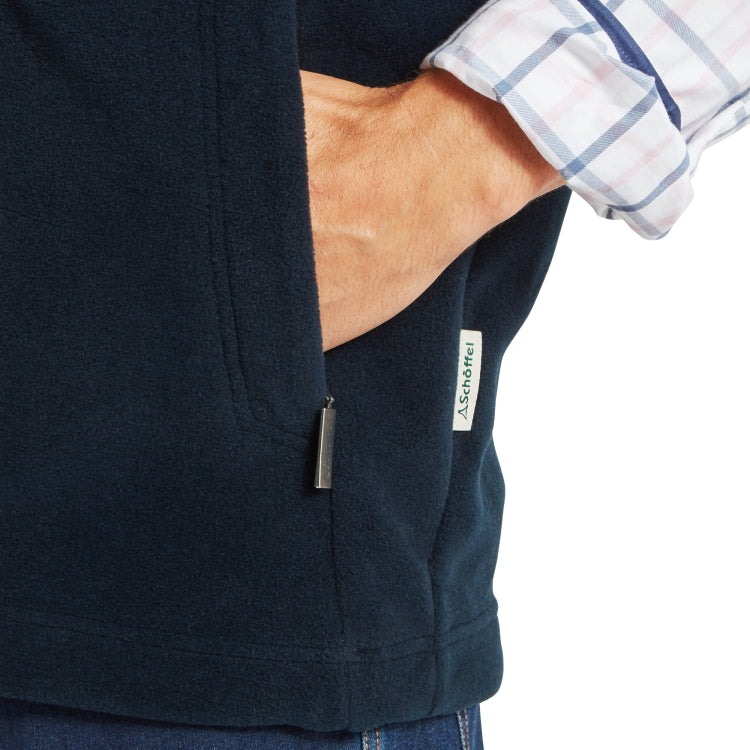 Schoffel Oakham Fleece Gilet - Petrol Blue