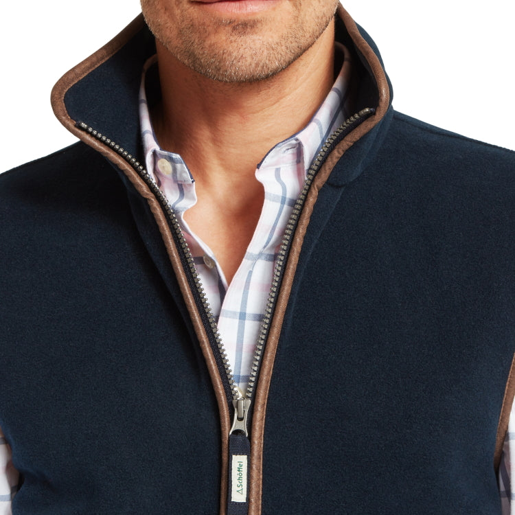 Schoffel Oakham Fleece Gilet - Petrol Blue