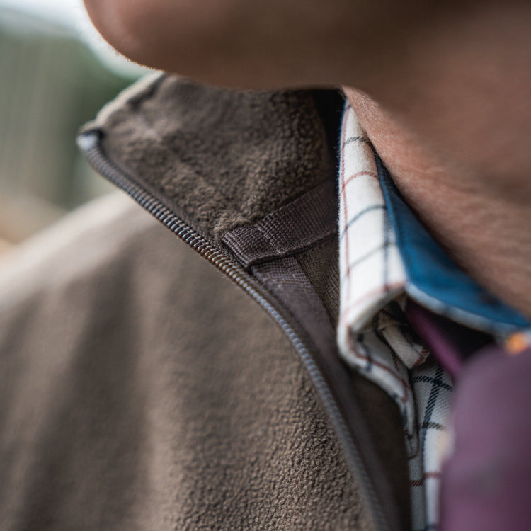 Seeland Benjamin Half Zip Fleece - Dark Brown