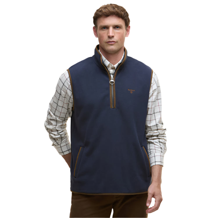 Barbour Harwood Gilet Fleece - Navy - John Norris