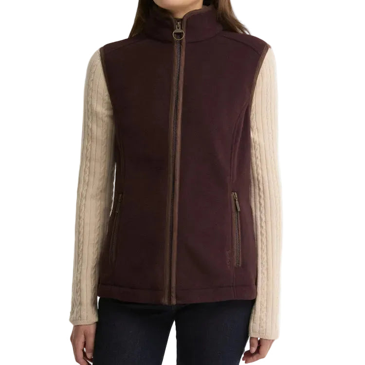 Barbour Ladies Country Colton Fleece Gilet - Fig