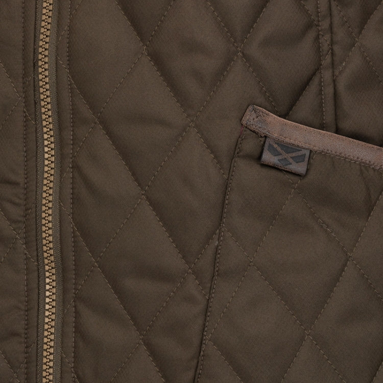 Hoggs of Fife Ladies Ladybank Quilted Gilet - Forest Green