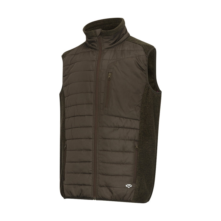 Hoggs of Fife Melville Hybrid Gilet - Dark Forest Marl