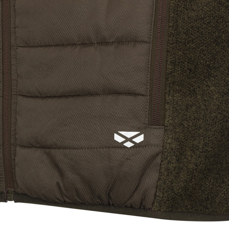 Hoggs of Fife Melville Hybrid Gilet - Dark Forest Marl
