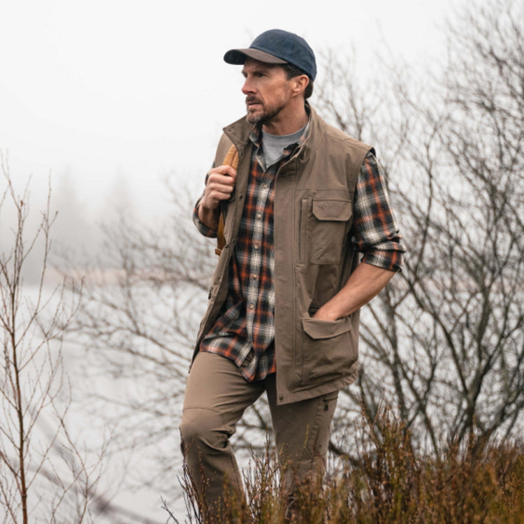 Hoggs of Fife Rothesay Utility Gilet - Khaki