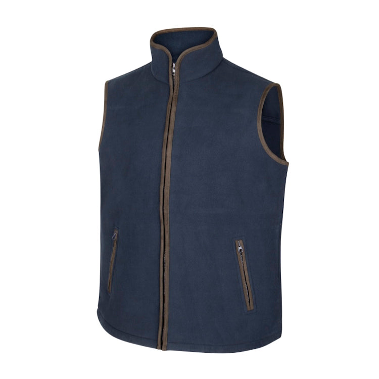 Hoggs of Fife Woodhall Fleece Gilet - Navy