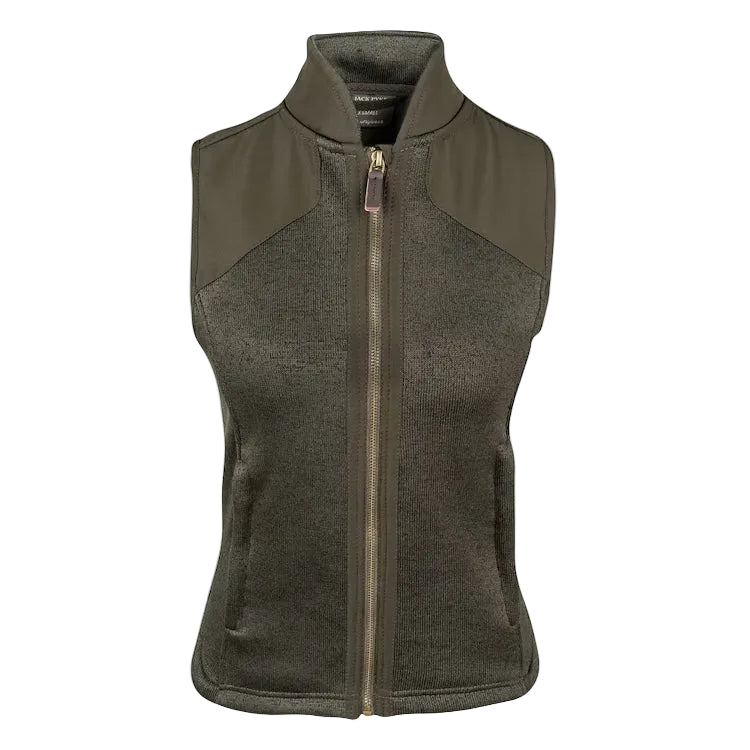 Jack Pyke Ladies Melange Fleece Gilet - Dark Olive