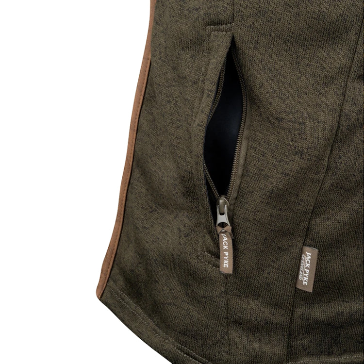 Jack Pyke Melange Fleece Gilet - Dark Olive