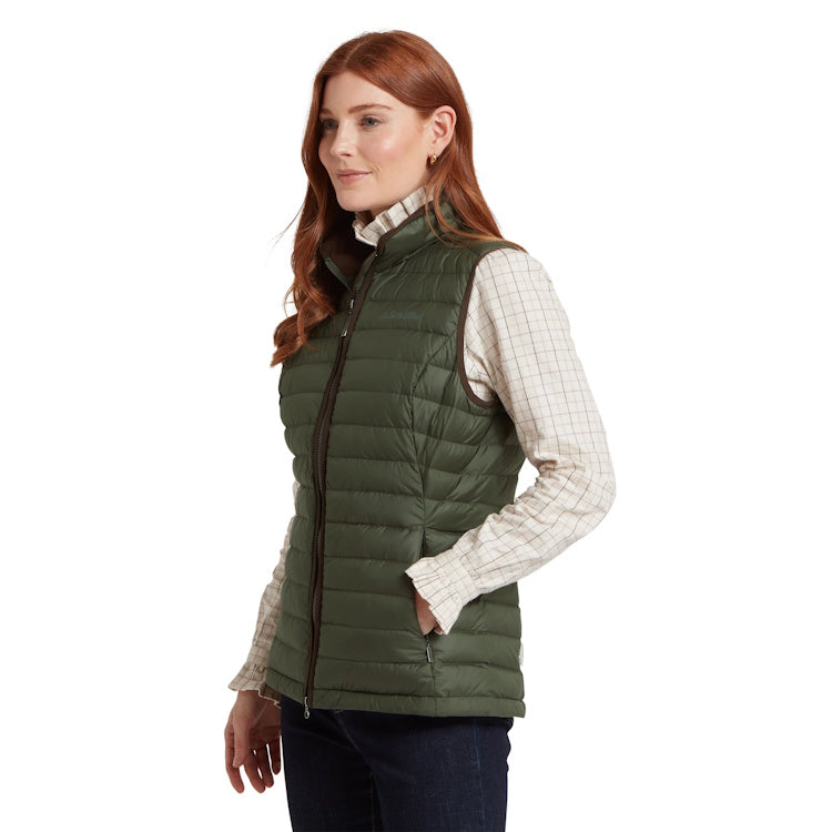 Schoffel Ladies Launde Down Gilet - Woodland