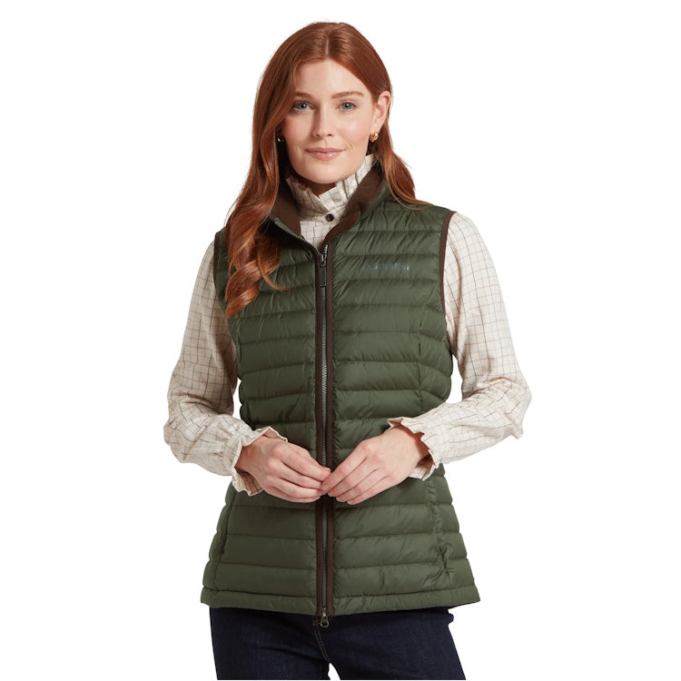 Schoffel Ladies Launde Down Gilet - Woodland