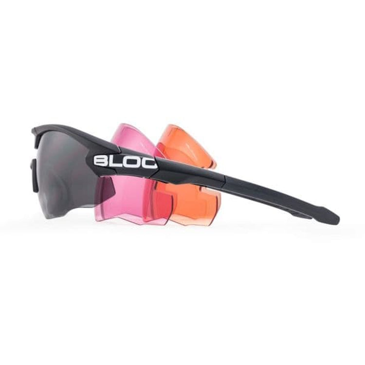 Bloc Multi Lens Shooting Glasses - Grey/Orange/Pink Lens