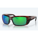 Costa Del Mar Permit Sunglasses - Tortoise Frame - Green Mirror 580P Lens