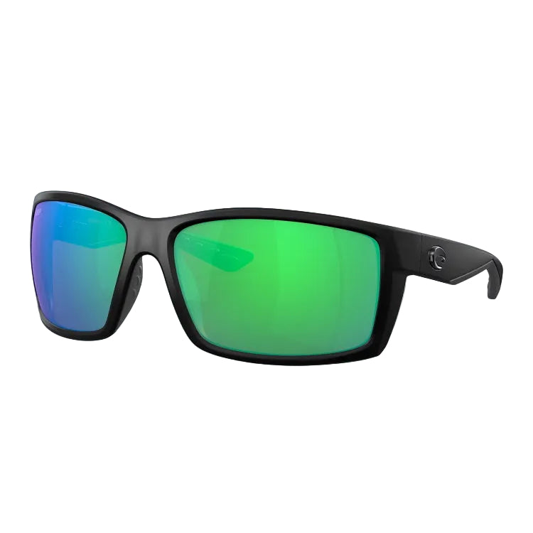 Costa Del Mar Reefton Sunglasses - Blackout Frame - Green Mirror 580P Lens
