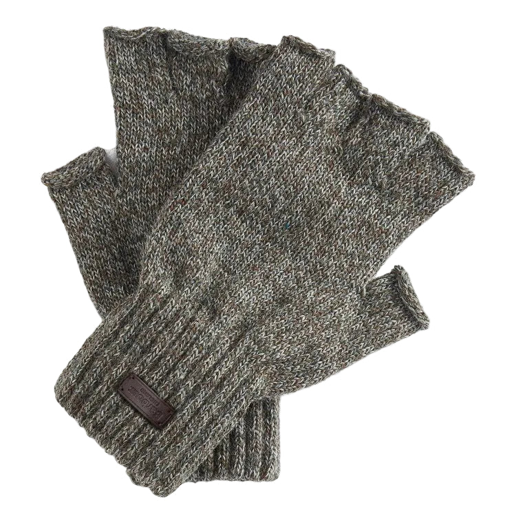 Barbour Heath Fingerless Gloves - Green
