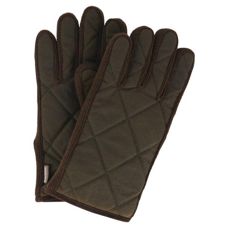 Barbour Winterdale Gloves - Olive/Brown