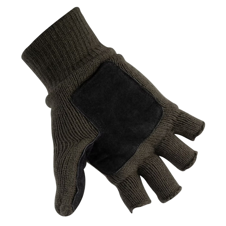 Jack Pyke Suede Palm Shooters Mitts - Green