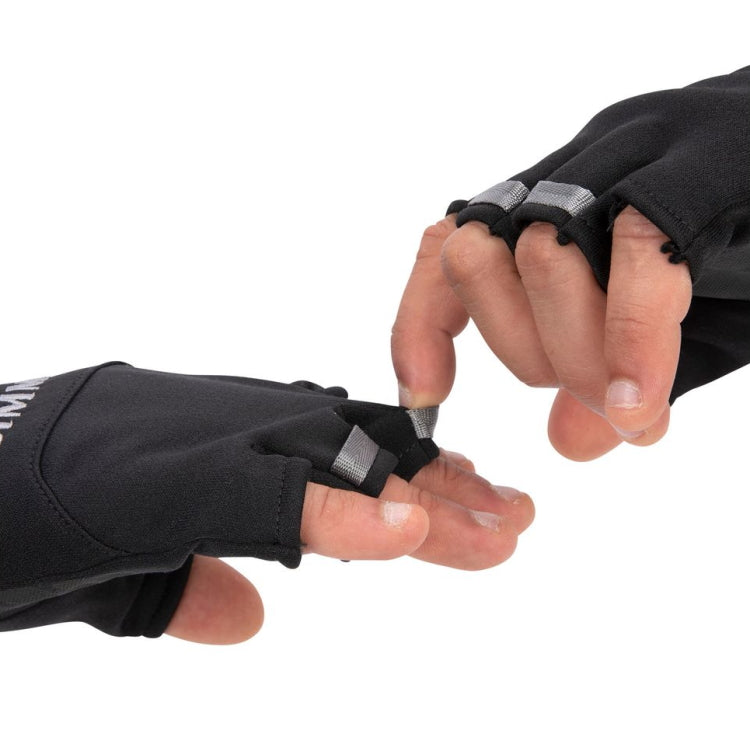 Simms Freestone Half Finger Gloves - Black