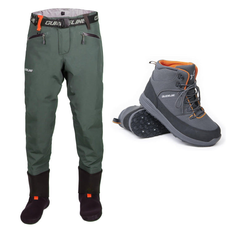 Guideline Laxa Waist Waders and Traction Sole Boots Offer