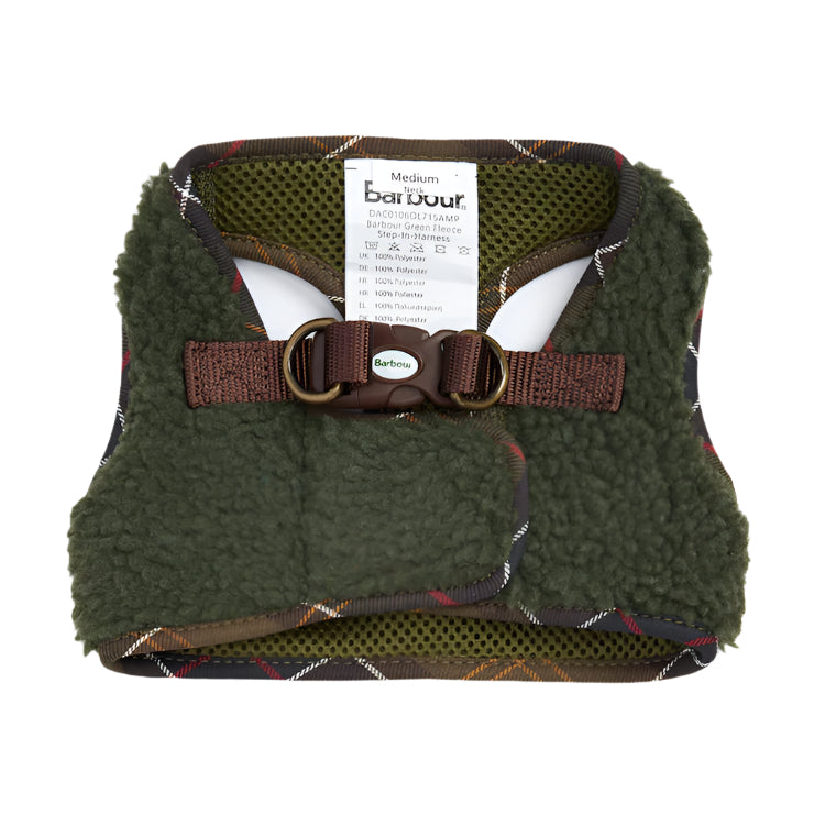 Barbour Fleece Dog Harness - Olive
