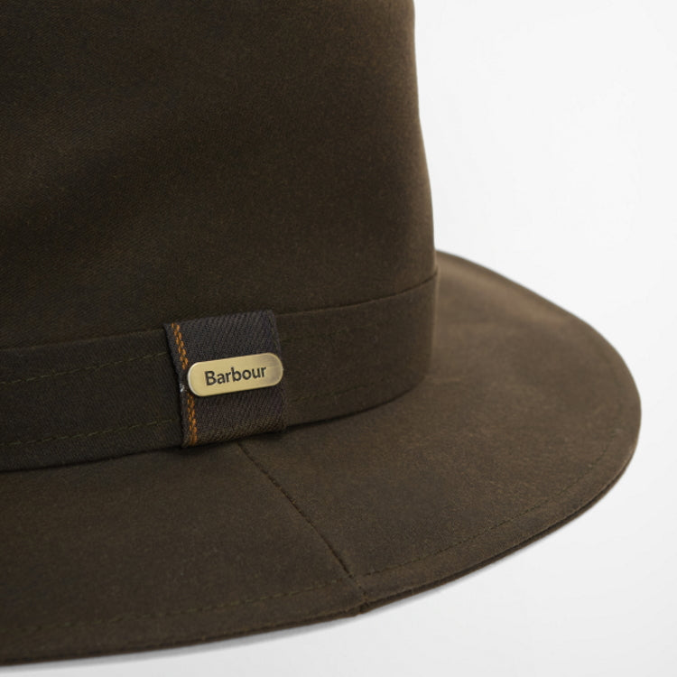 Barbour Ladies Vintage Wax Bushman Hat - Olive