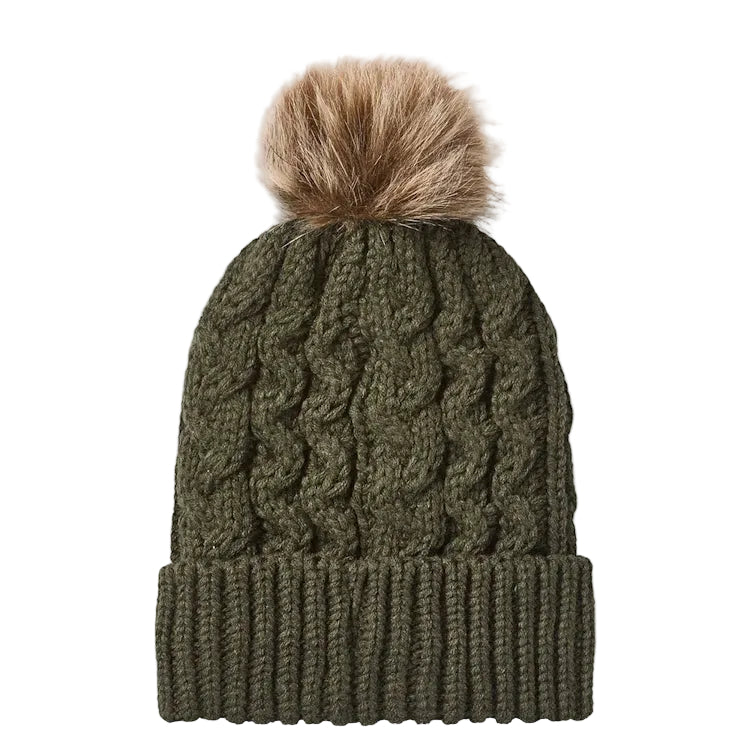 Ridgeline Nordic Fleck Bobble Hat - Deep Forest