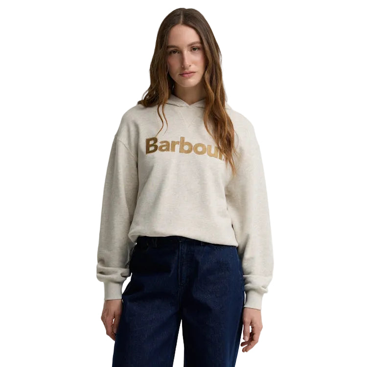 Barbour Ladies Hartland Hoodie - Cloud Marl/Warm Trench