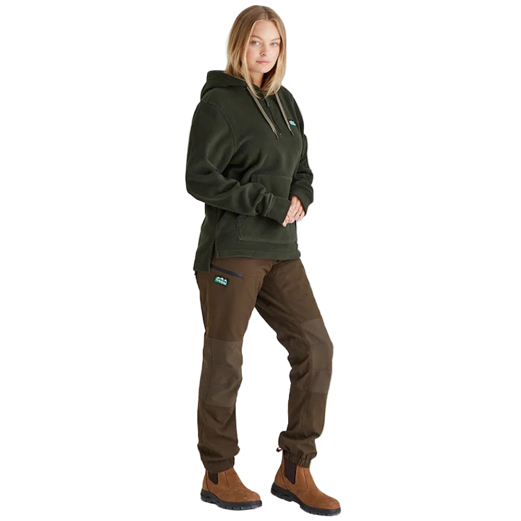 Ridgeline Ladies Ballistic Fleece Hoodie - Deep Forest