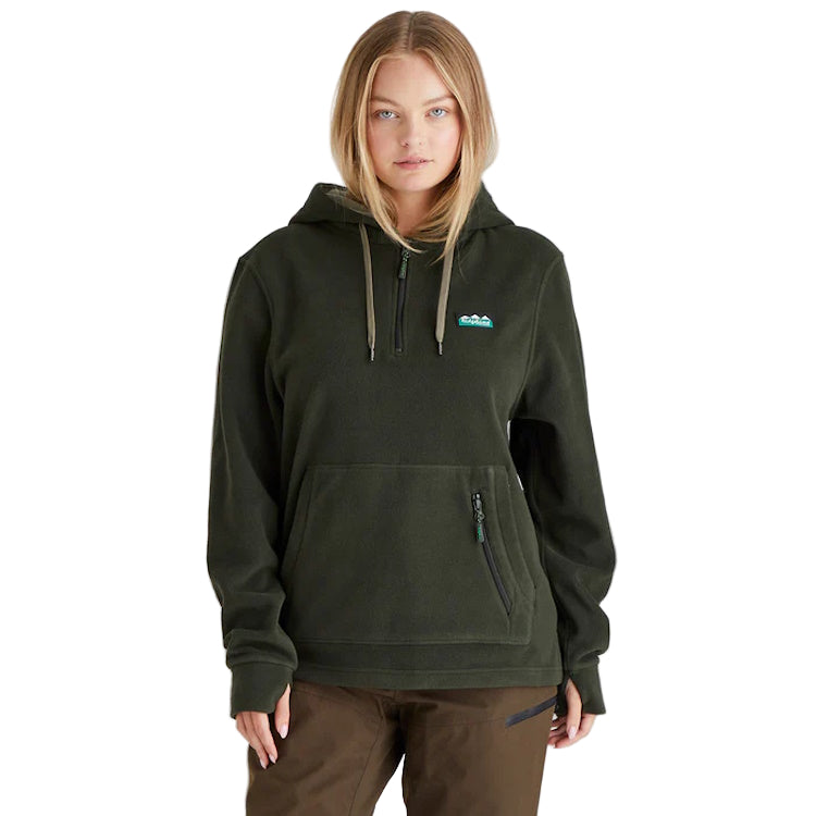 Ridgeline Ladies Ballistic Fleece Hoodie - Deep Forest