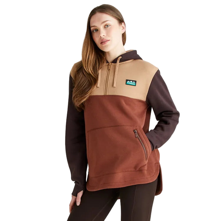 Ridgeline Ladies Tribe Hoodie - Nutmeg Tri Colour