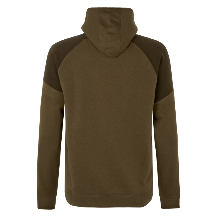 Seeland Cross Zip Hoodie - Dark Olive