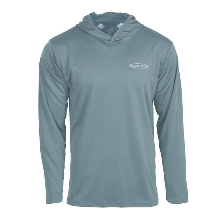 Vision Bamboo Bug and UV Hoodie - Stone Blue