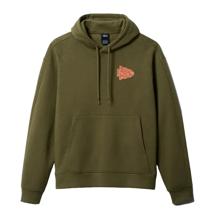 Yeti Arrowhead Built For The Wild Hoodie - Olive