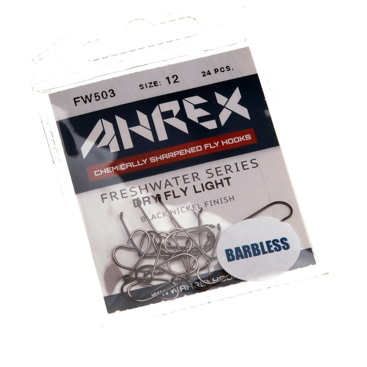 Ahrex FW503 Dry Fly Light Barbless Hooks