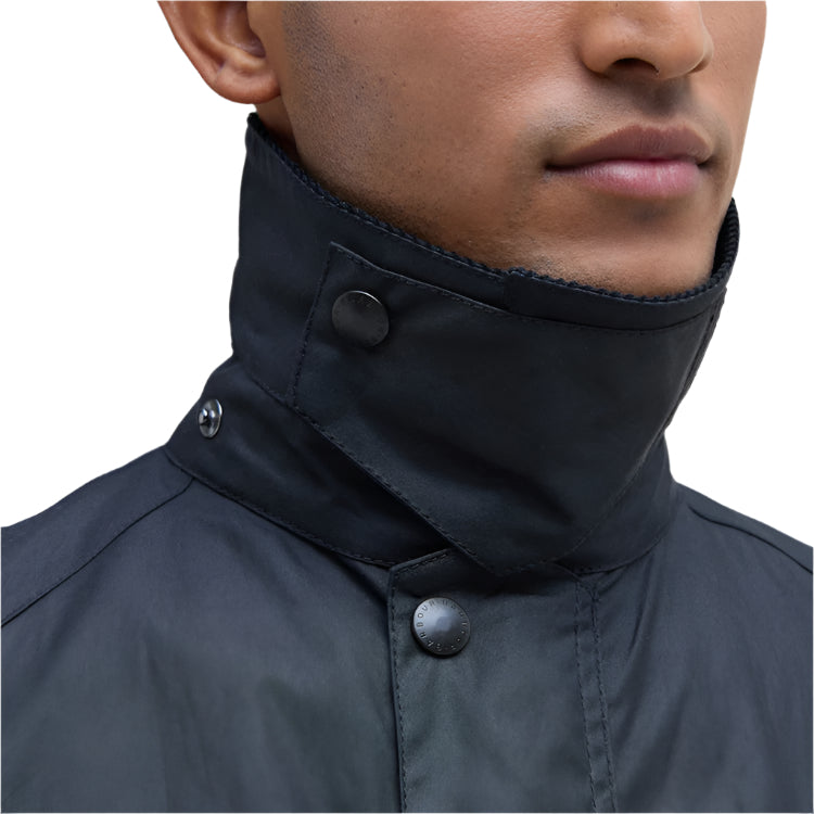 Barbour Ashby Wax Jacket - Navy